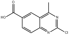 2-氯-4-甲基喹唑啉-6-甲酸 结构式