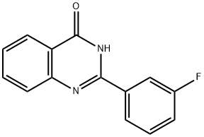 4-Hydroxy-2-(3-fluorophenyl)quinazoline 结构式