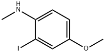 2-碘-4-甲氧基-N-甲基苯胺 结构式