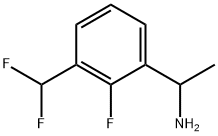 1-[3-(二氟甲基)-2-氟苯基]乙胺 结构式