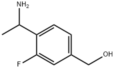 [4-(1-AMINOETHYL)-3-FLUOROPHENYL]METHANOL 结构式