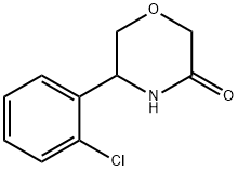 5-(2-氯苯基)吗啉-3-酮 结构式