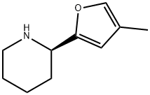 (2R)-2-(4-methylfuran-2-yl)piperidine 结构式
