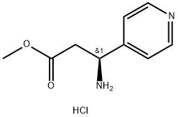 (S)-3-氨基-3-(吡啶-4-基)丙酸甲酯二盐酸盐 结构式