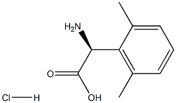 (2S)-2-AMINO-2-(2,6-DIMETHYLPHENYL)ACETIC ACID HYDROCHLORIDE 结构式