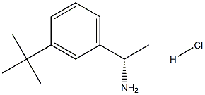 (S)-1-(3-TERT-BUTYLPHENYL)ETHAN-1-AMINE HYDROCHLORIDE 结构式