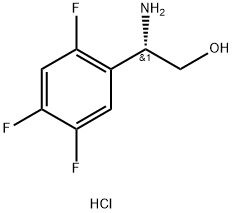 (2S)-2-AMINO-2-(2,4,5-TRIFLUOROPHENYL)ETHANOL HCL 结构式