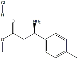 METHYL (3R)-3-AMINO-3-(4-METHYLPHENYL)PROPANOATE HYDROCHLORIDE 结构式