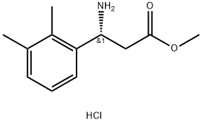 METHYL (3R)-3-AMINO-3-(2,3-DIMETHYLPHENYL)PROPANOATE HYDROCHLORIDE 结构式