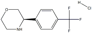 (3R)-3-[4-(TRIFLUOROMETHYL)PHENYL]MORPHOLINE HYDROCHLORIDE 结构式