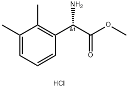 METHYL(2S)-2-AMINO-2-(2,3-DIMETHYLPHENYL)ACETATE HYDROCHLORIDE 结构式