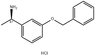 (1R)-1-[3-(benzyloxy)phenyl]ethan-1-amine hydrochloride 结构式