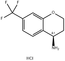(R)-7-(trifluoromethyl)chroman-4-amine hydrochloride 结构式