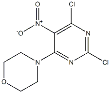 2,6-DICHLORO-5-NITRO-4-MORPHOLINOPYRIMIDINE 结构式