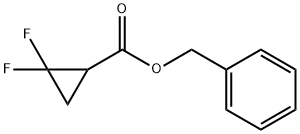2,2-Difluoro-cyclopropanecarboxylic acid benzyl ester 结构式