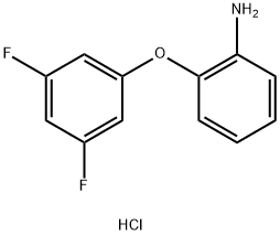 2-(3,5-二氟苯氧基)苯胺盐酸 结构式