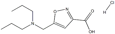 5-[(二丙基氨基)甲基]-1,2-噁唑-3-羧酸盐酸盐 结构式