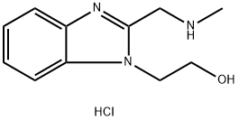 2-{2-[(甲氨基)甲基]-1H-1,3-苯并二唑-1-基}乙-1-醇二盐酸盐 结构式