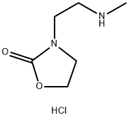 3-[2-(甲氨基)乙基]-1,3-噁唑烷-2-酮盐酸盐 结构式