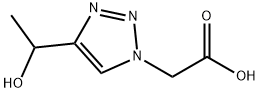 2-[4-(1-羟乙基)-1H-1,2,3-三唑-1-基]乙酸 结构式