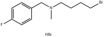 (4-溴丁基)[(4-氟苯基)甲基]甲基胺氢溴酸盐 结构式