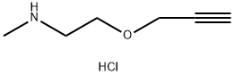 甲基[2-(丙-2-炔-1-氧基)乙基]胺盐酸 结构式