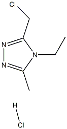 3-(氯甲基)-4-乙基-5-甲基-4H-1,2,4-三唑盐酸盐 结构式