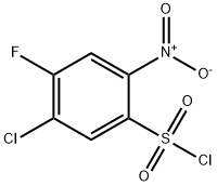 5-chloro-4-fluoro-2-nitrobenzene-1-sulfonyl chloride 结构式