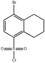 4-bromo-5,6,7,8-tetrahydronaphthalene-1-sulfonyl chloride 结构式