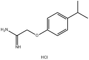 2-[4-(丙烷-2-基)苯氧基]乙脒盐酸 结构式