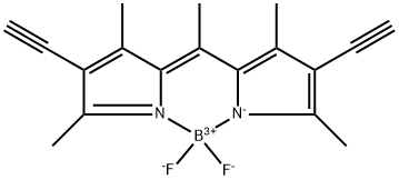 1,3,5,7,8-五甲基-2,6-二乙炔基-4,4-二氟-4-BORA-3A,4A-DIAZA-S-INDACENE 结构式