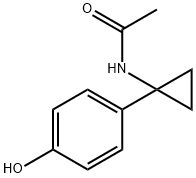 N-[1-(4-hydroxyphenyl)cyclopropyl]acetamide 结构式