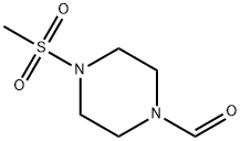 1-Piperazinecarboxaldehyde, 4-(methylsulfonyl)- 结构式