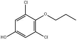 3,5-二氯-4-丙氧基苯酚 结构式