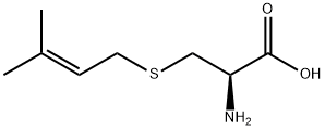 2-amino-3-[(3-methylbut-2-en-1-yl)sulfanyl]propanoic acid 结构式