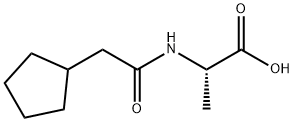 2-(2-环戊基乙酰胺)丙酸 结构式