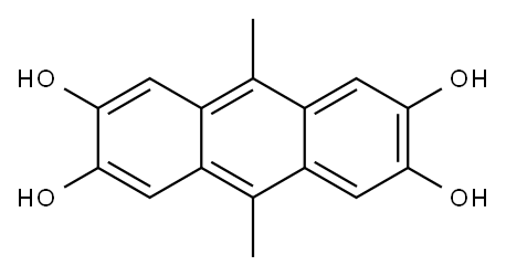 9,10-dimethylanthracene-2,3,6,7-tetraol 结构式