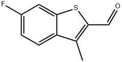 6-fluoro-3-methyl-1-benzothiophene-2-carbaldehyde 结构式