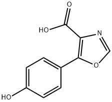 5-(4-Hydroxy-phenyl)-oxazole-4-carboxylic acid 结构式