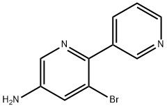 3-Amino-5-bromo-6-(3-pyridyl)pyridine 结构式