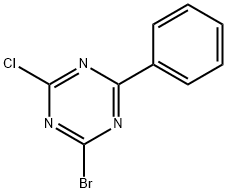 2-Chloro-4-bromo-6-phenyl-1,3,5-triazine 结构式