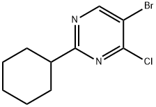 4-Chloro-5-bromo-2-(cyclohexyl)pyrimidine 结构式