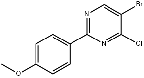 4-Chloro-5-bromo-2-(4-methoxyphenyl)pyrimidine 结构式