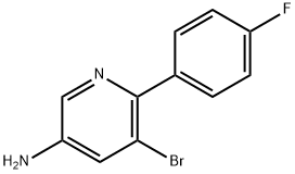 3-Amino-5-bromo-6-(4-fluorophenyl)pyridine 结构式