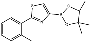 4-(4,4,5,5-tetramethyl-1,3,2-dioxaborolan-2-yl)-2-(o-tolyl)thiazole 结构式