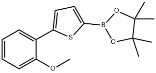 5-(2-Methoxyphenyl)thiophene-2-boronic acid pinacol ester 结构式