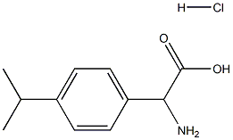 AMINO(4-ISOPROPYLPHENYL)ACETIC ACID HYDROCHLORIDE 结构式