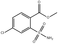 2-(氨基磺酰基)-4-氯苯甲酸甲酯 结构式