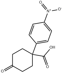 1-(4-硝基苯基)-4-氧代环己烷甲酸 结构式