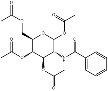 (3R,4R,5S,6R)-6-(乙酰氧基甲基)-3-苯甲酰胺基四氢-2H-吡喃-2,4,5-三基三乙酸酯 结构式